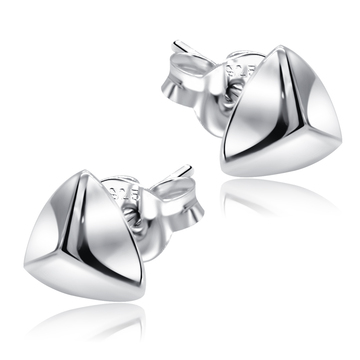 Triangle Shaped Silver Ear Stud STS-5503